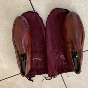 Allen Edmond Red Leather Loafers